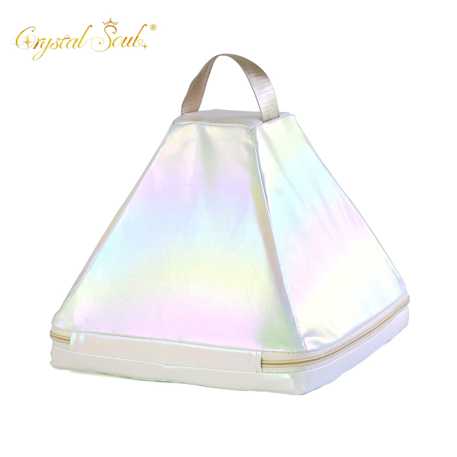 Crystal Soul Crystal Pyramid White Shockproof Bag