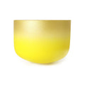 Crystal Soul Gold Yellow Gradient Frosted Quartz Crystal Singing Bowl