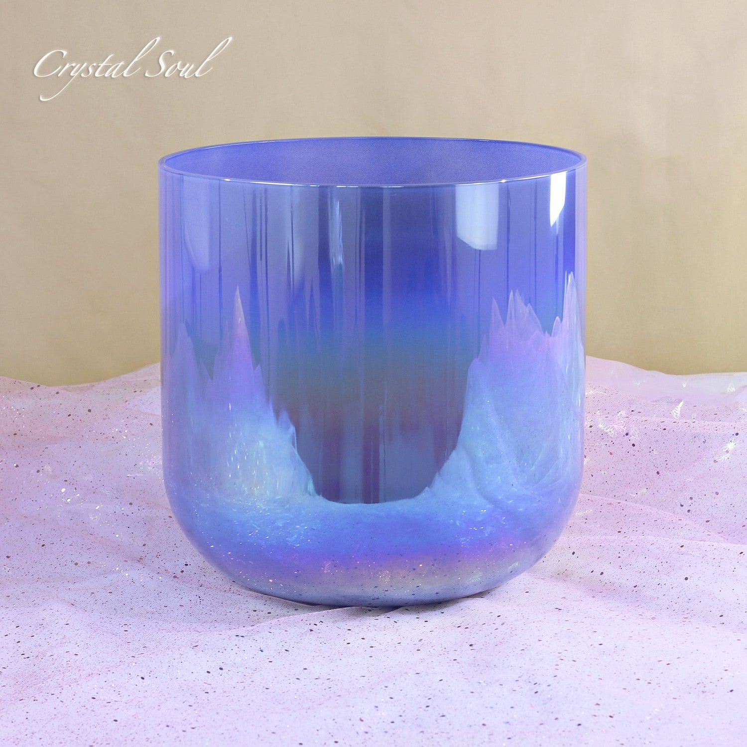 Crystal Soul Purple Aurora Crystal Singing Bowl