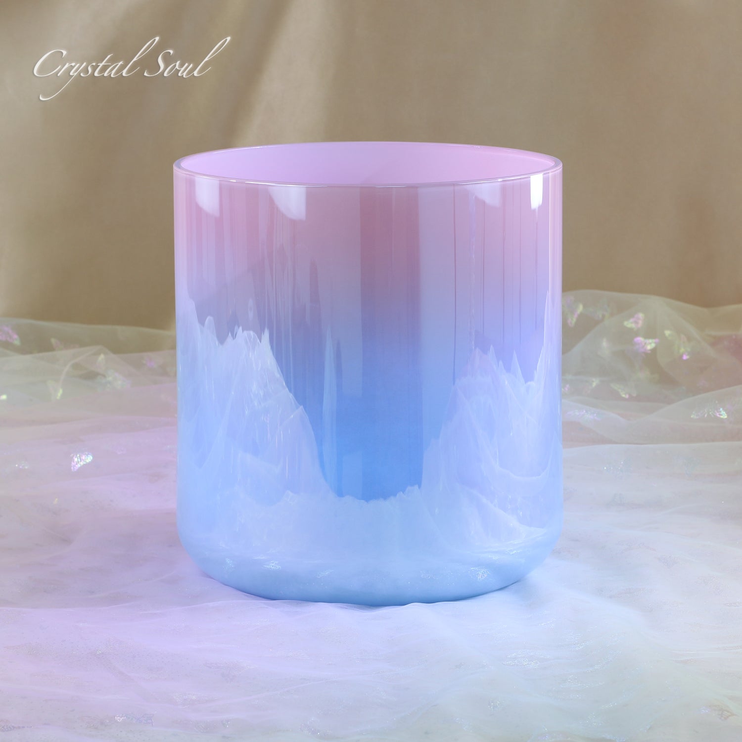 Crystal Soul Powder Azure Gradient Alchemy Crystal Bowl