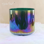 Crystal Soul Aurora Deep Green Alchemy Crystal Singing Bowl