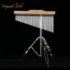 Crystal Soul 36/25 Sets of Silver Wind Chime with Bracket the Percussion Instruments