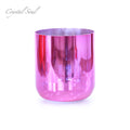 Crystal Soul Pink Electroplated Colored Crystal Singing Bowl