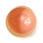 Crystal Soul Gold Orange Gradient Frosted Quartz Crystal Singing Bowl