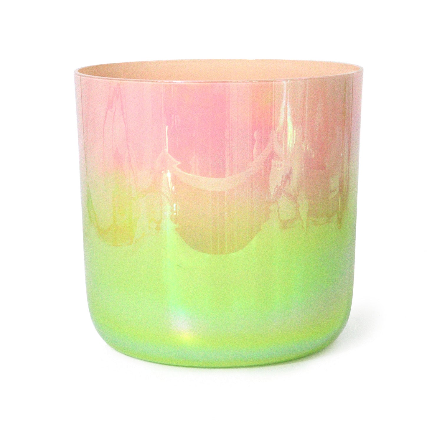 Crystal Soul Pink and Green Gradient Alchemy Crystal Singing Bowl