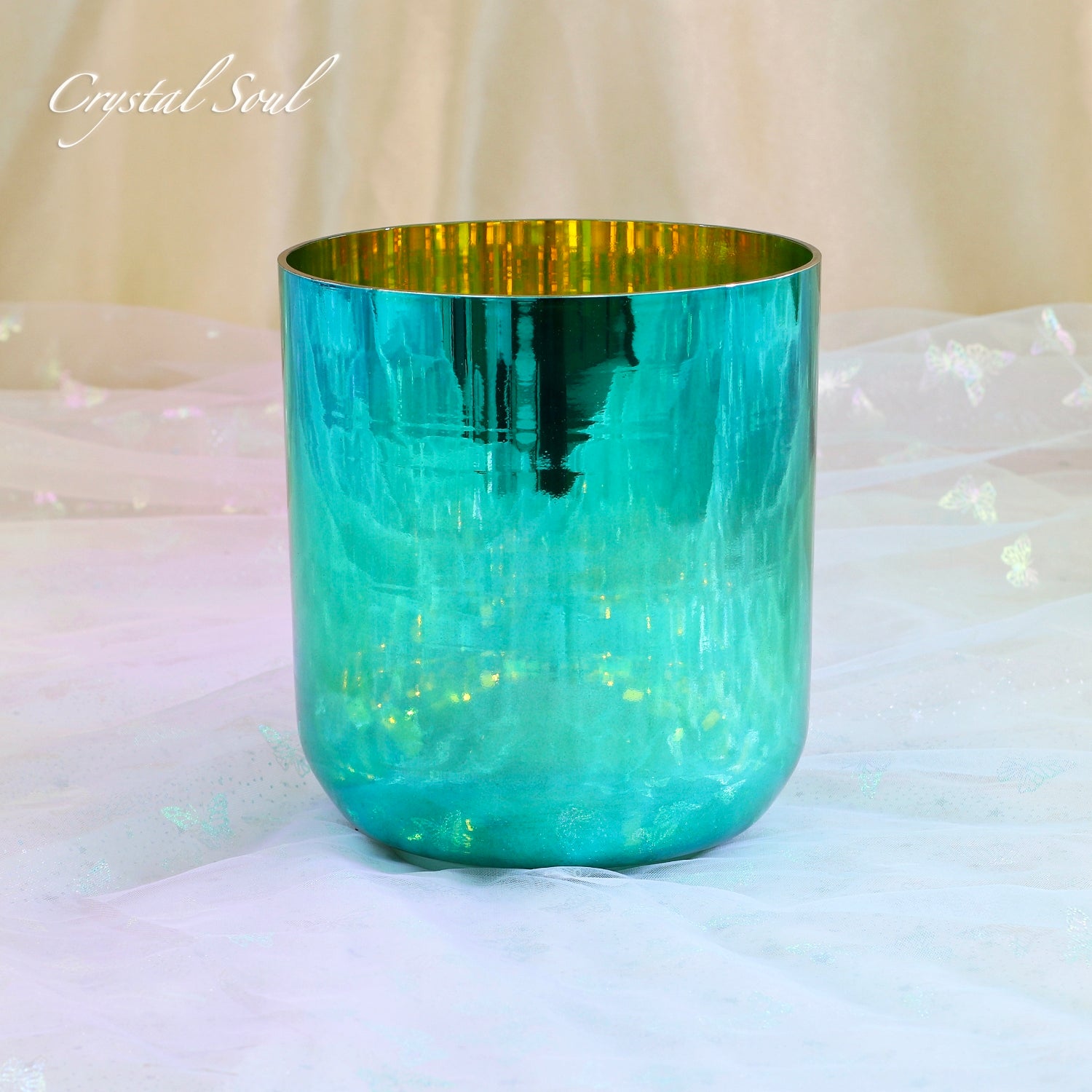 Crystal Soul Green Electroplated Crystal Singing Bowl