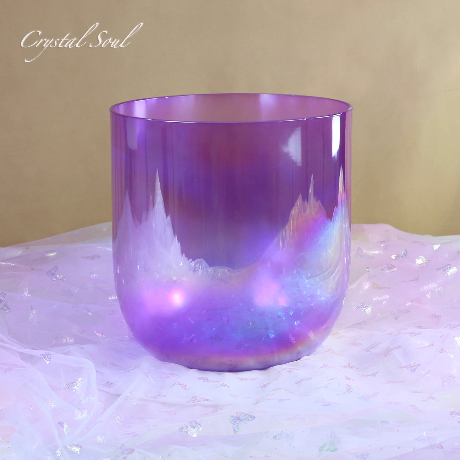 Crystal Soul Purple Aurora Alchemy Crystal Bowl