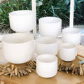 Crystal Soul White Frosted Quartz Crystal Singing Bowl
