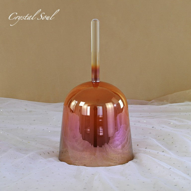 Crystal Soul Red Handheld Crystal Bowl Customizable Octave 3rd 4th