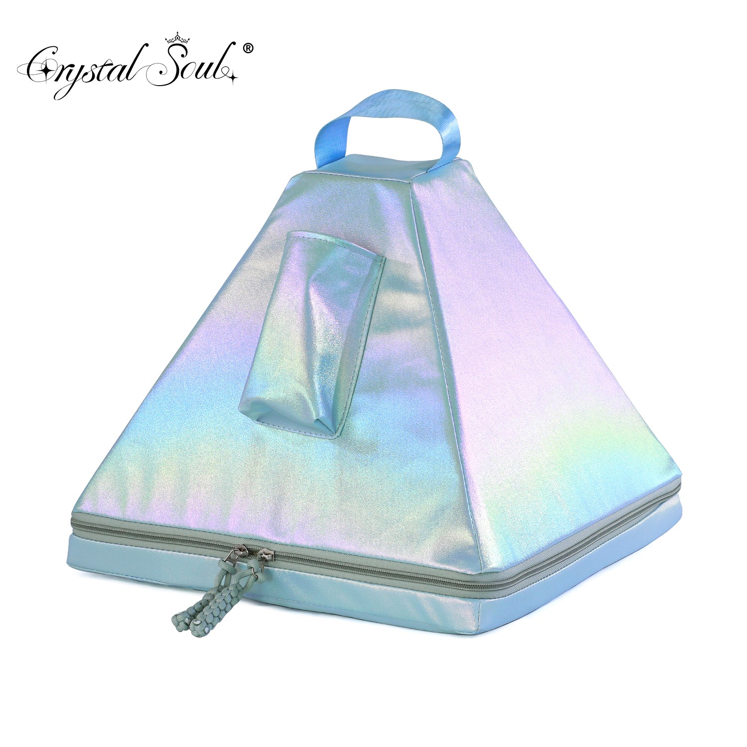 Crystal Soul Crystal Pyramid Azure Aurora Shockproof Bag