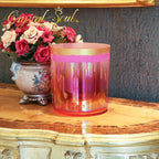Crystal Soul Spiritual Series Crimson Flame Gilded Glow Alchemy Crystal Bowl