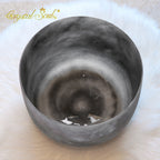 Crystal Soul High Quality Original Mineral Gray Obsidian Frosted Crystal Bowl