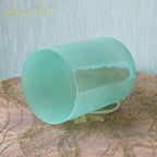 Crystal Soul Pearl Milk Green Extended Height  Alchemy Crystal Bowl
