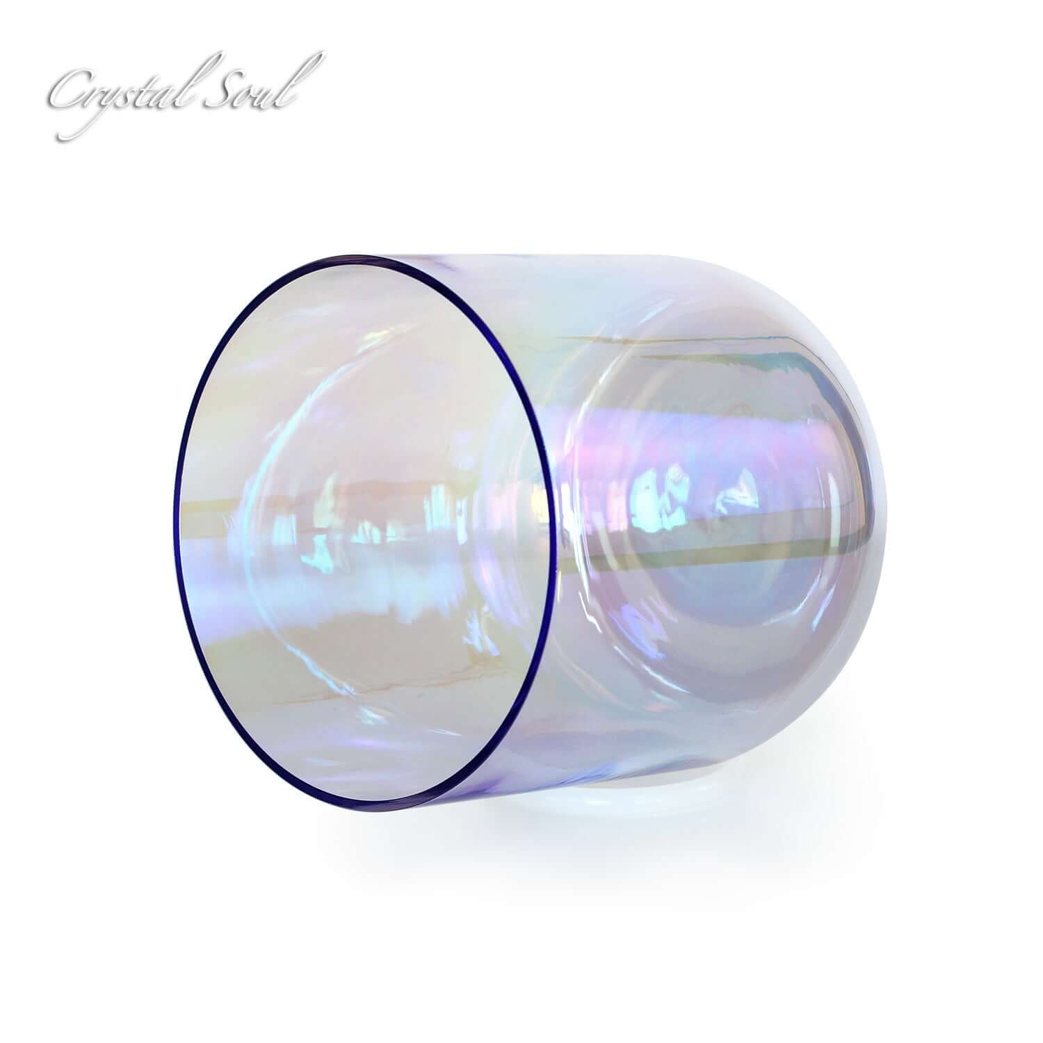 Crystal Soul Purple Clear Crystal Singing Bowl