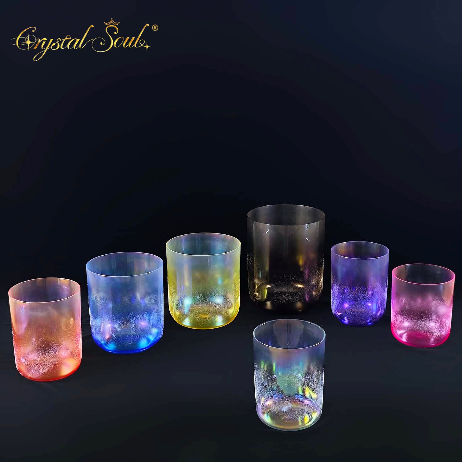 Crystal Soul Crystal Sand Surround Singing Bowls