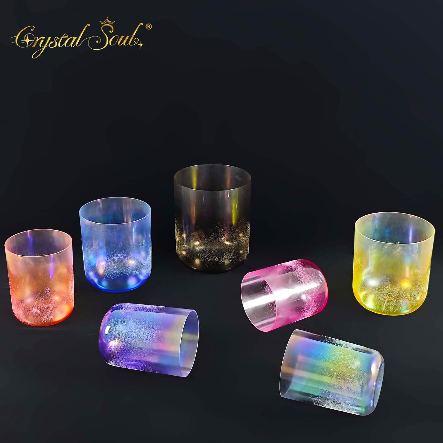 Crystal Soul Crystal Sand Surround Singing Bowls