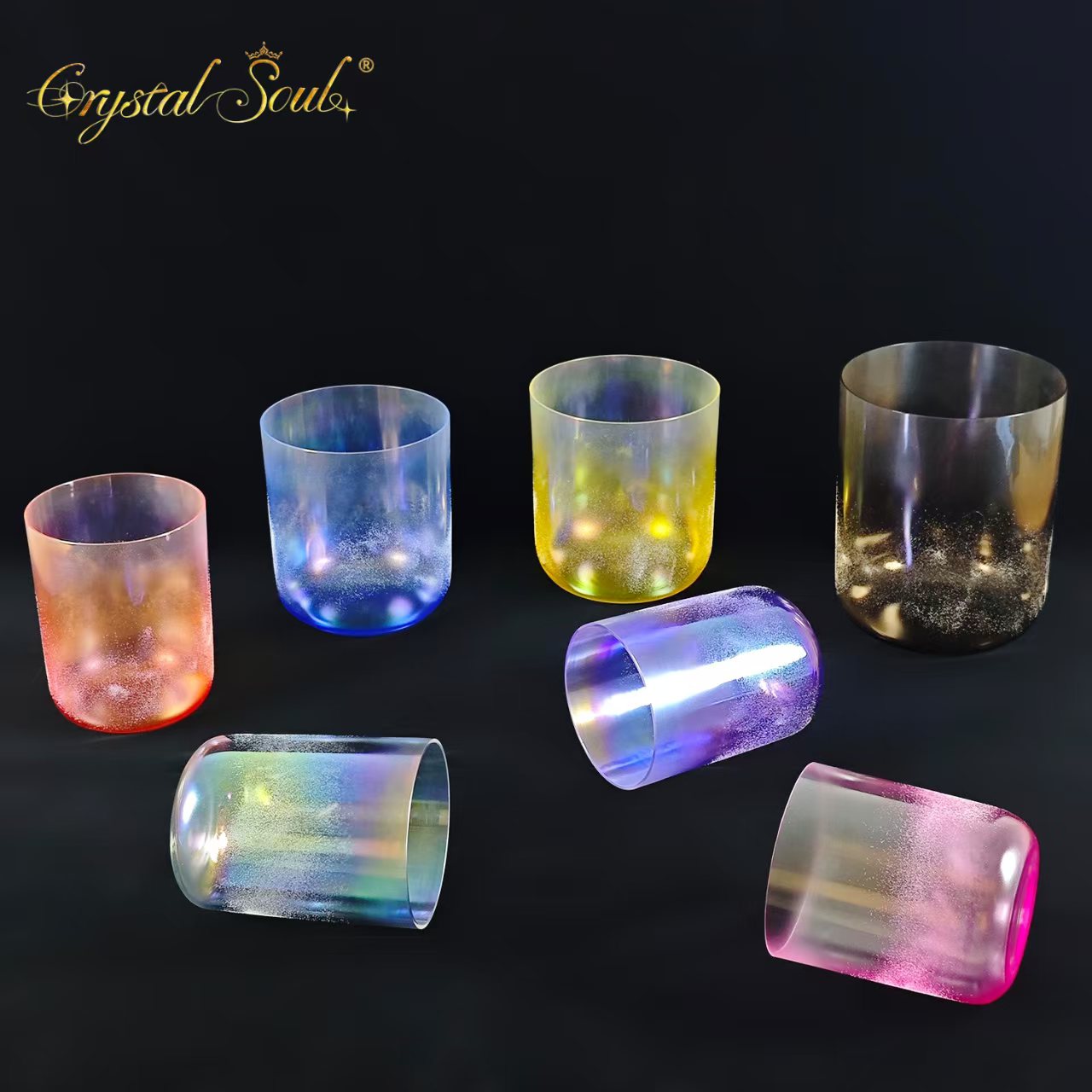Crystal Soul Crystal Sand Surround Singing Bowls
