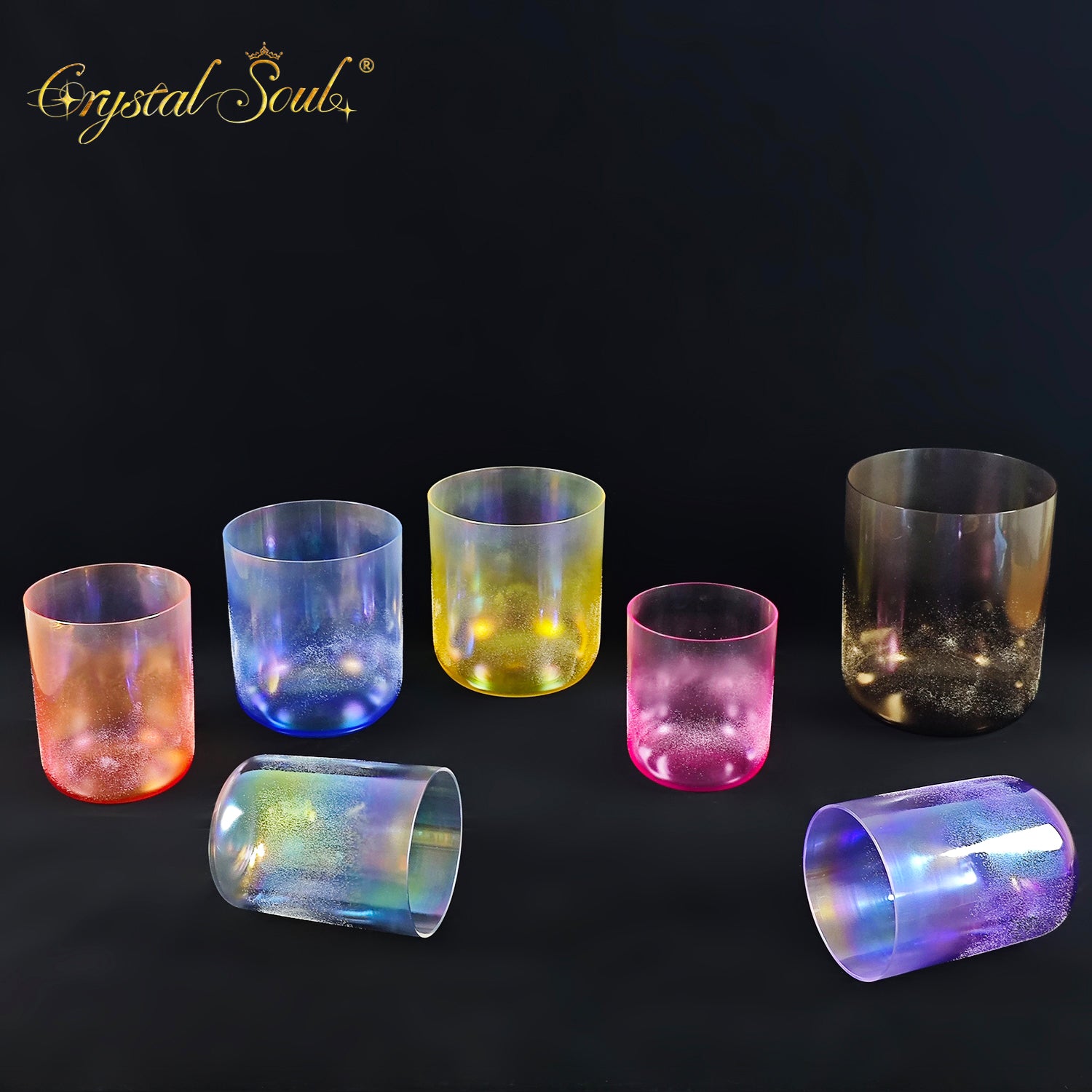 Crystal Soul Crystal Sand Surround Singing Bowls
