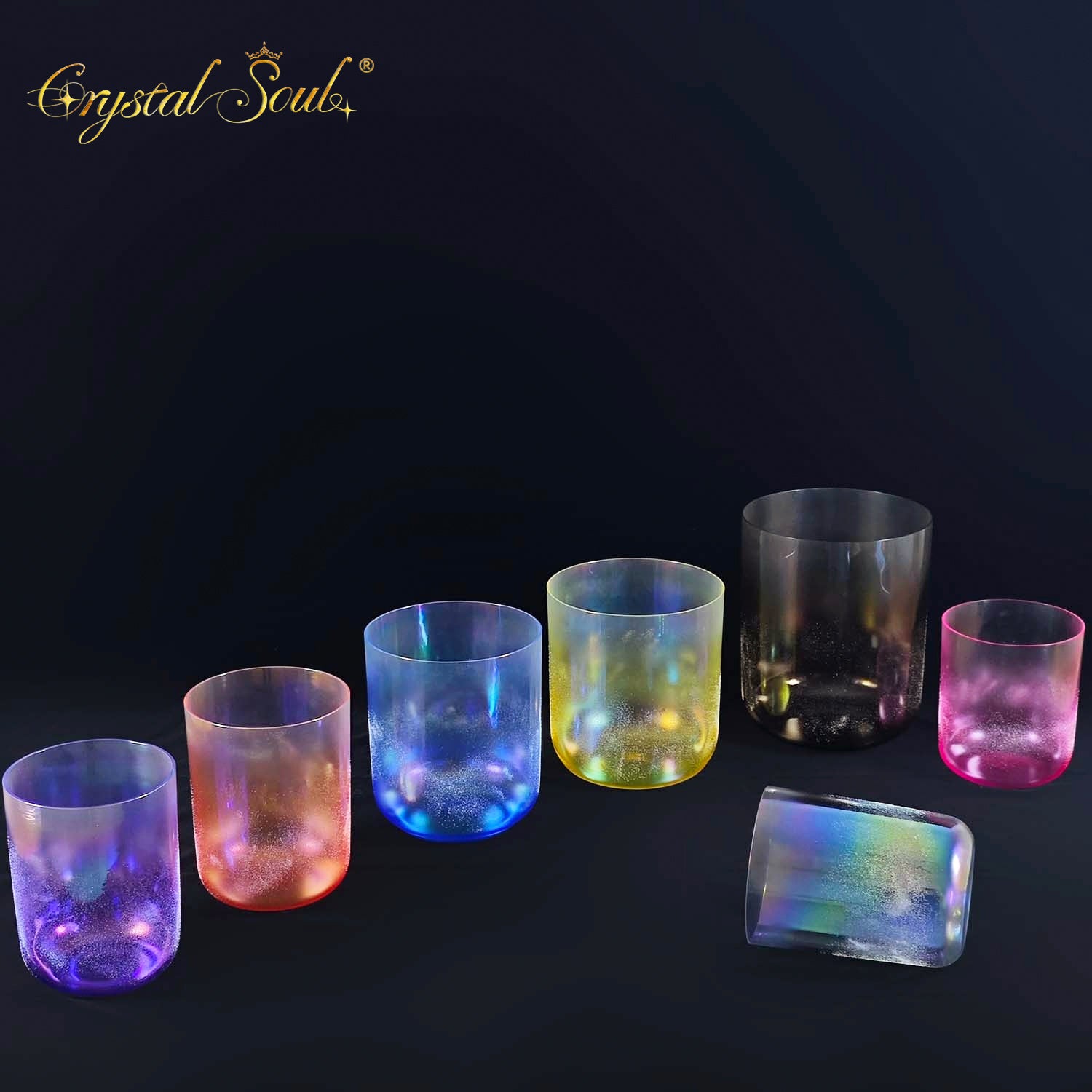 Crystal Soul Crystal Sand Surround Singing Bowls