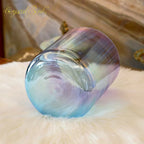Crystal Soul Blue Purple Gradient Clear Alchemy Crystal Bowl Singing