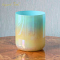 Crystal Soul Milk Yellow Sky Blue Gradient Clear Alchemy Crystal Bowl