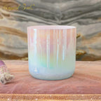 Crystal Soul Girl Heart Pink Blue Gradient Clear Alchemy Crystal Bowls