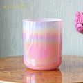 Crystal Soul Romantic Girl Pink Aurora Gradient Clear Alchemy Crystal Bowls