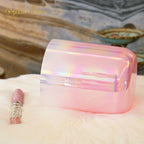 Crystal Soul Romantic Girl Pink Aurora Gradient Clear Alchemy Crystal Bowls