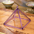 Crystal Soul Amethyst Transparent Crystal Singing Pyramid