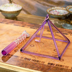 Crystal Soul Amethyst Transparent Crystal Singing Pyramid