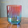 Crystal Soul Red Blue Gradient clear Alchemy Crystal Bowl
