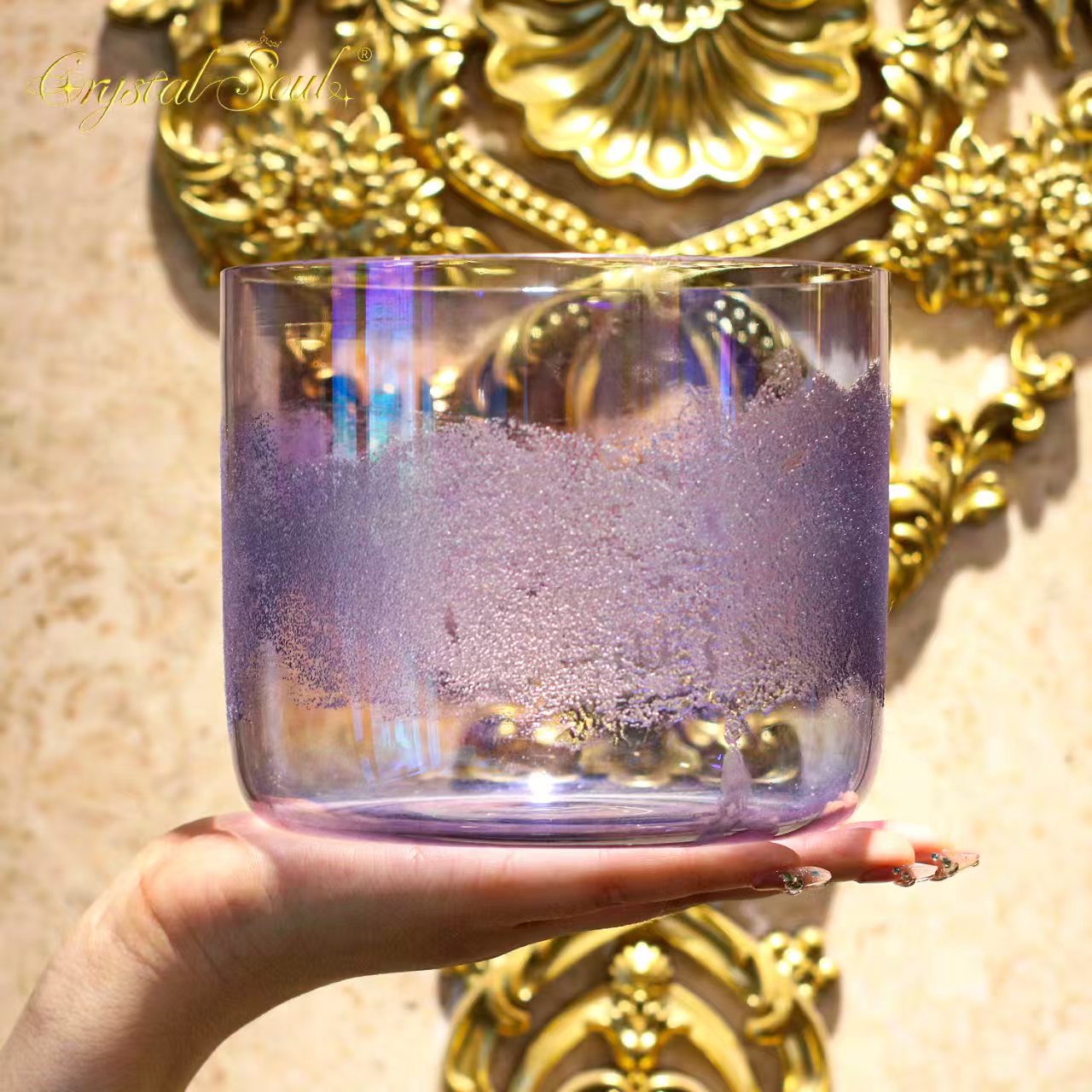 Crystal Soul Crystal Sand Surrounding Amethyst Alchemy Crystal Bowl Sets