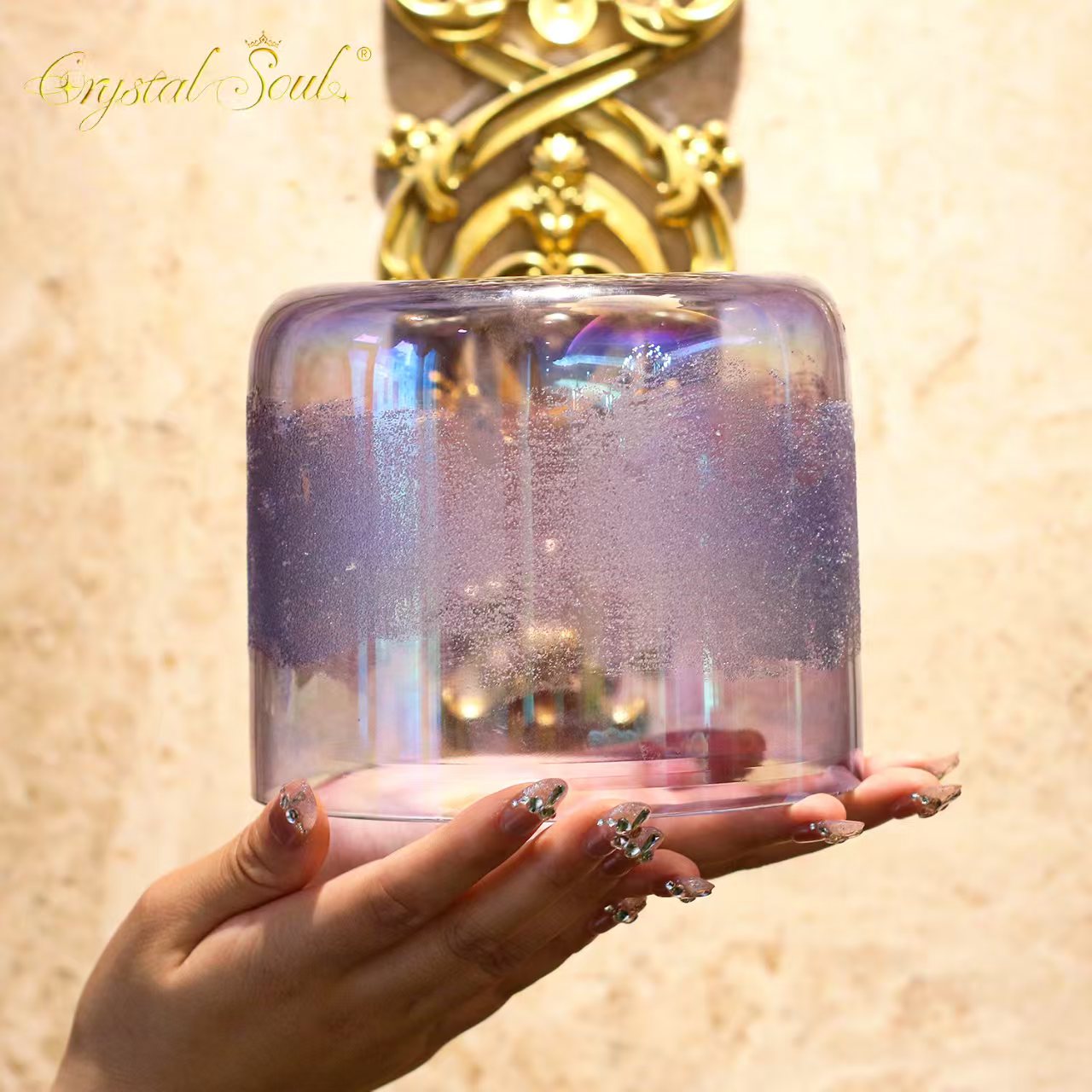 Crystal Soul Crystal Sand Surrounding Amethyst Alchemy Crystal Bowl Sets