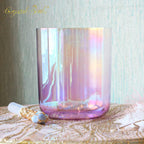 Crystal Soul Pink Purple Aurora Alchemy Crystal Bowl Sound Healing Instruments