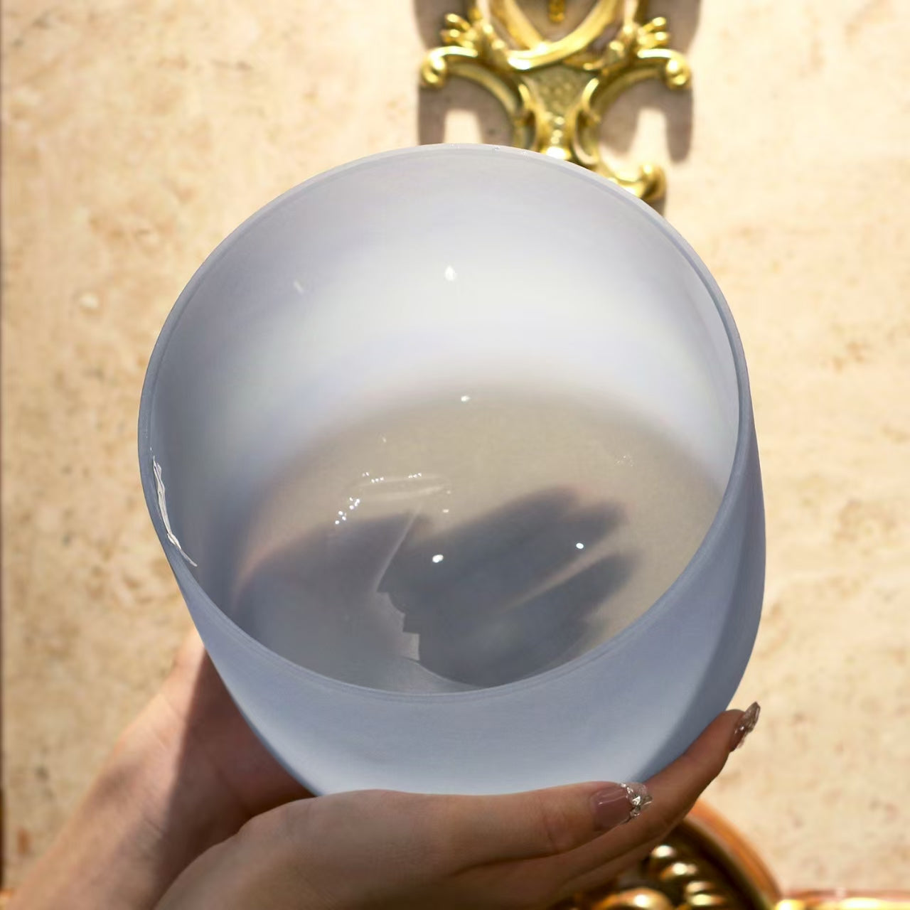 Crystal Soul High Quality Original Mineral Purple Frosted Crystal Singing Bowl