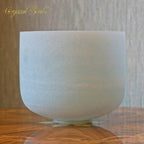 Crystal Soul High Quality Green Original Mineral Purple Frosted Crystal Singing Bowl Customized Octave
