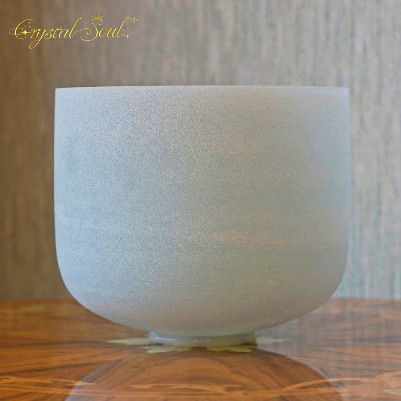 Crystal Soul High Quality Green Original Mineral Purple Frosted Crystal Singing Bowl Customized Octave