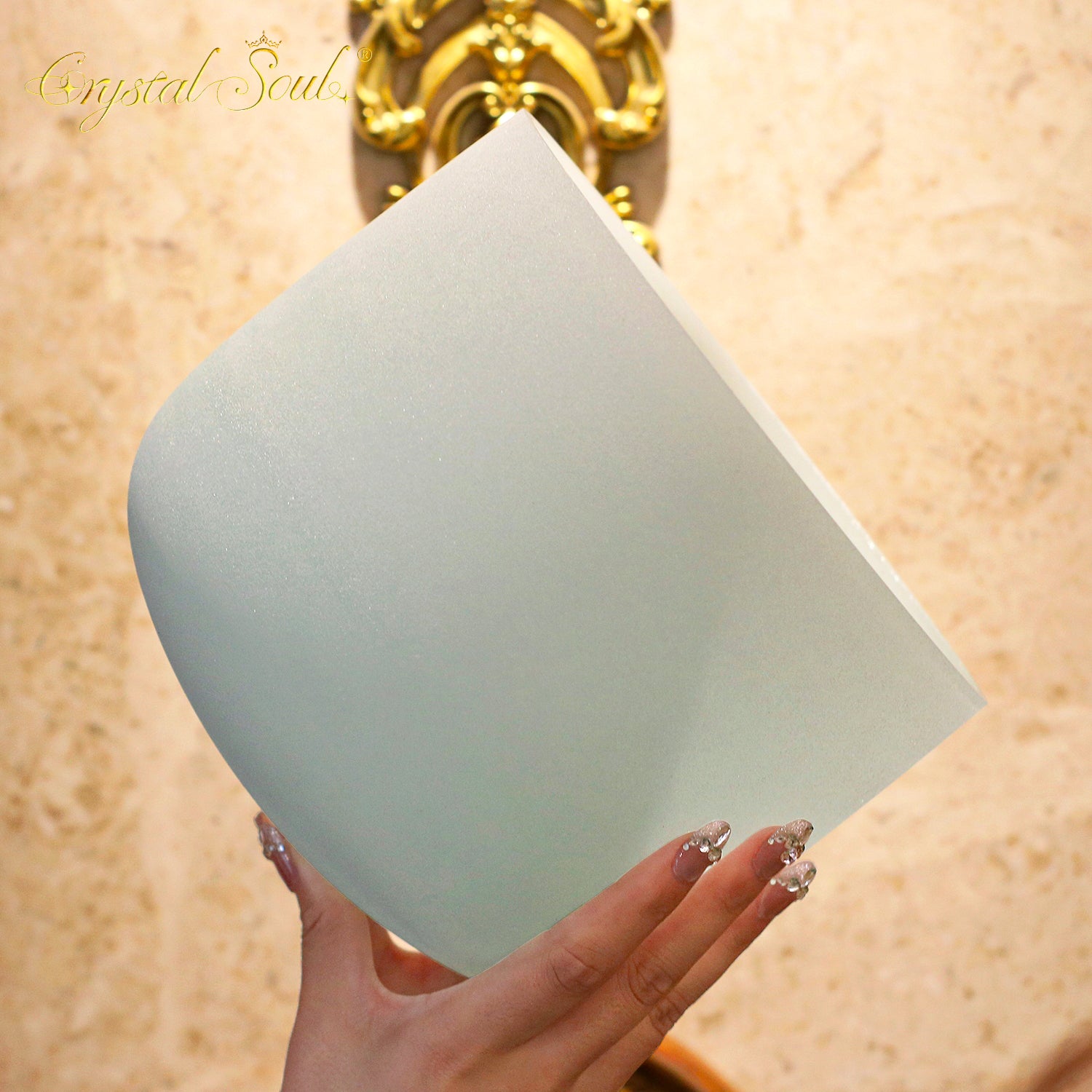 Crystal Soul High Quality Green Original Mineral Purple Frosted Crystal Singing Bowl Customized Octave