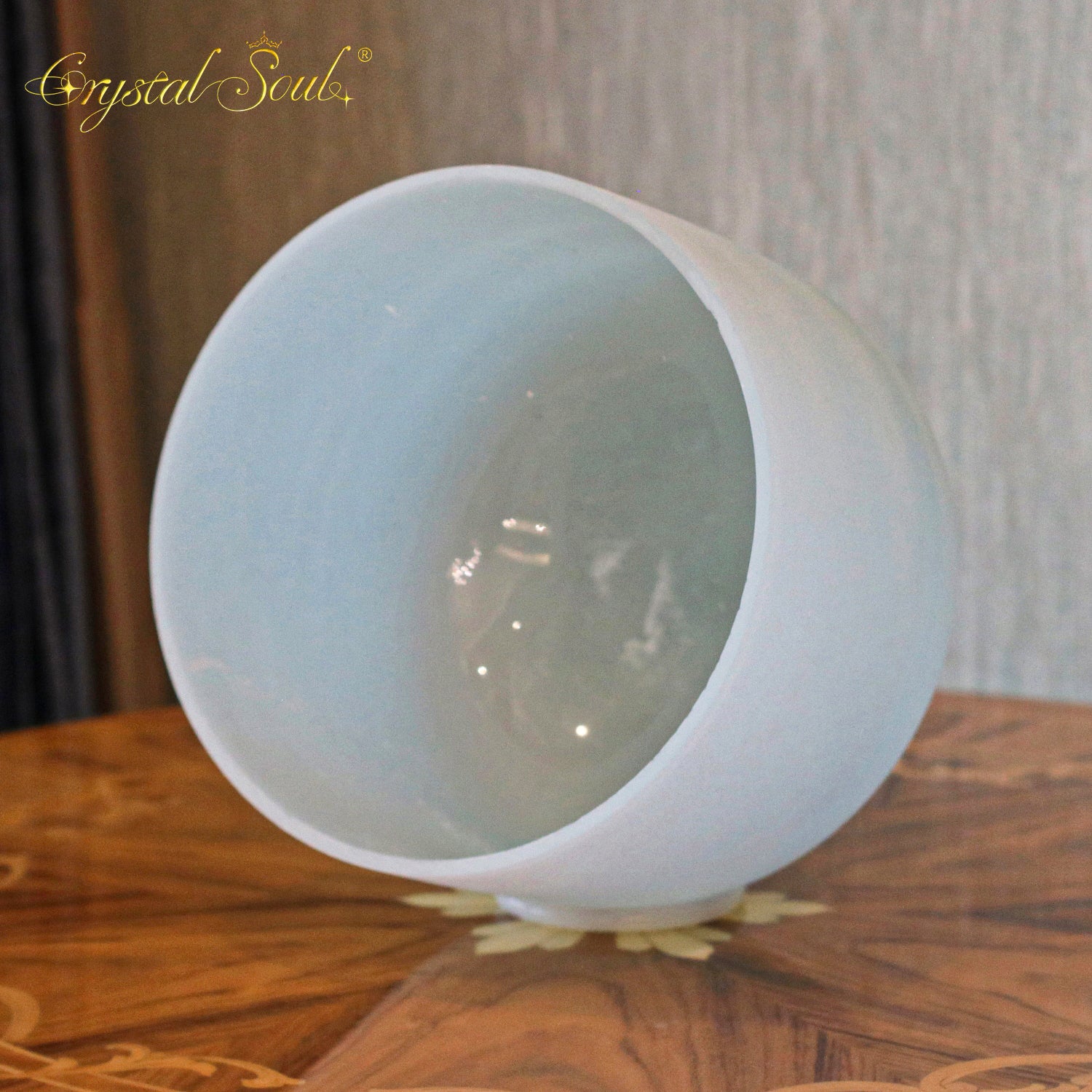Crystal Soul High Quality Green Original Mineral Purple Frosted Crystal Singing Bowl Customized Octave
