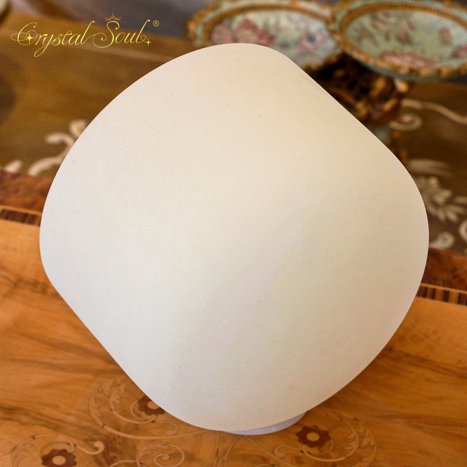 Crystal Soul High Quality Original Mineral Citrine Frosted Crystal Singing Bowl