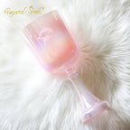 Crystal Soul High Quality Custom Engraved Pink Holy Grail Alchemy Crystal Bowl