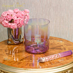 Crystal Soul Classic Chakra Clear Gradient Purple Alchemy Crystal Bowl