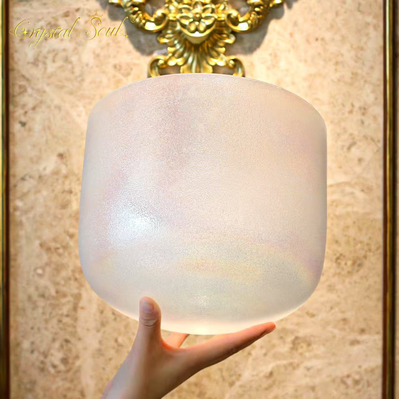 Crystal Soul Exclusive Creation  Colorful Thickened Precious Metal Gemstone Alchemy Crystal Bowl