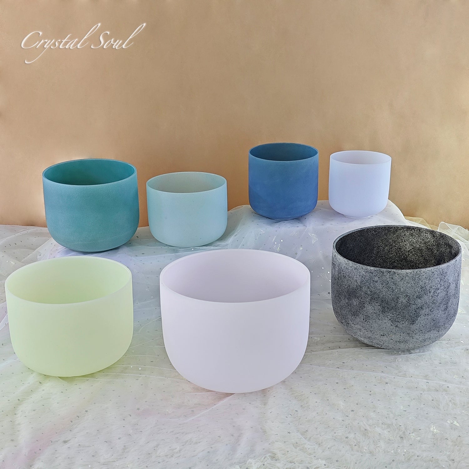 Crystal Soul High Quality Gemstone Crystal Singing Bowl Sets