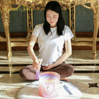 Crystal Soul Gradient Aurora Pink Alchemy Crystal Bowl