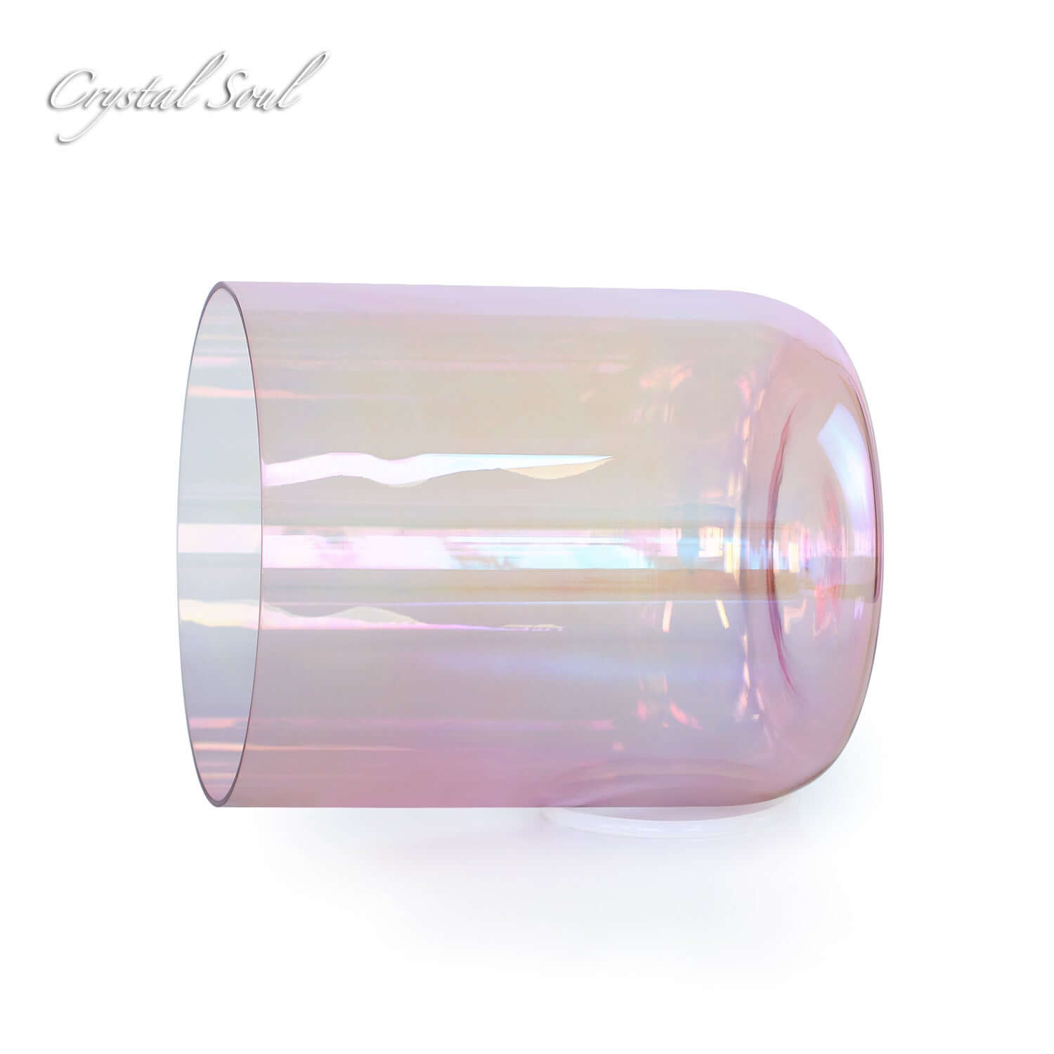 Crystal Soul Pink Purple Clear Alchemy Crystal Bowl