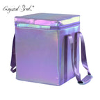 Crystal Soul Crystal Singing Bowl Aurora Purple Shockproof Bags