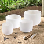 Crystal Soul White Frosted Quartz Crystal Singing Bowl