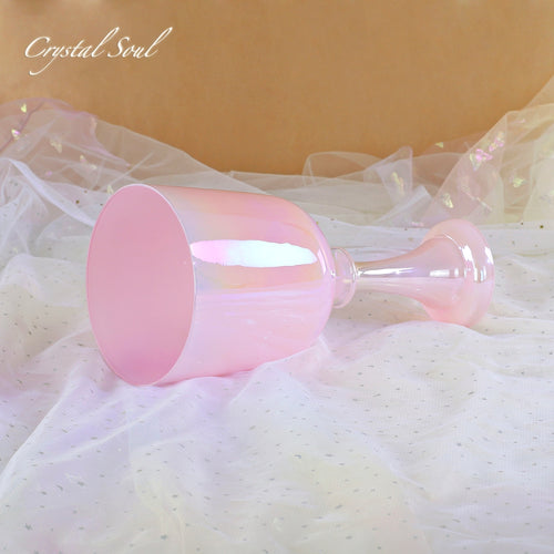 Crystal Soul Aurora Pink Crystal Holy Chalice