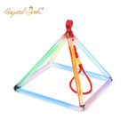 Crystal Soul Rainbow Colored Gradient Crystal Pyramid